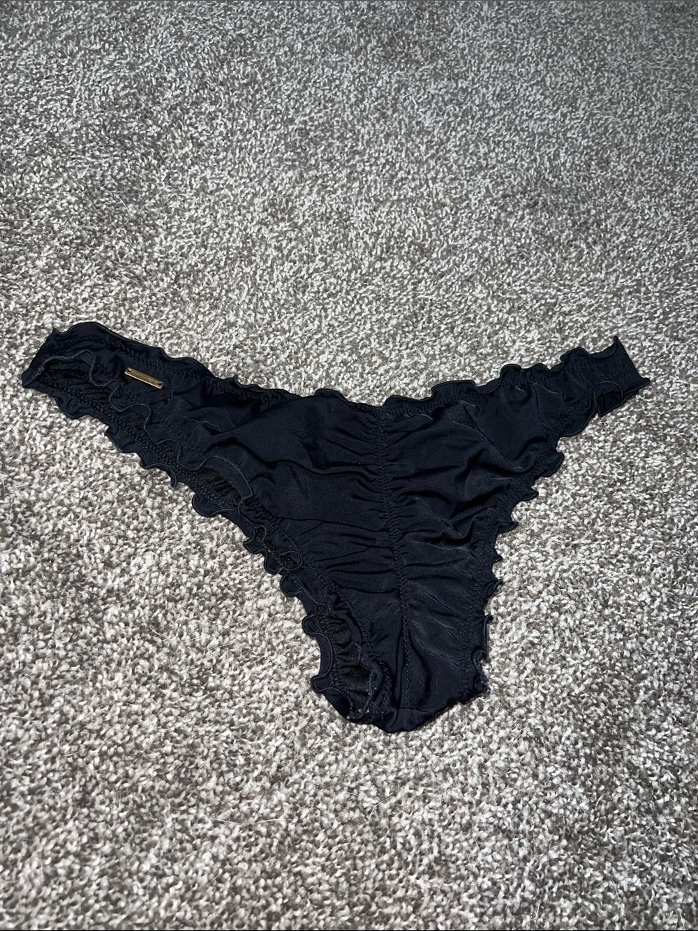 Victoria's Secret | Black Ruffled Bikini Bottom